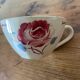 3 tasses à café Badonwiller, roses rouges & bleues