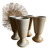 4 Mazagran in stoneware from Brenne, France.