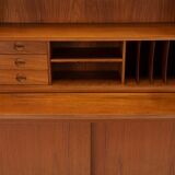 Bookcase secretary by Johannes Sorth for Nexø Møbelfabrik Bornholm, Denmark 1960s