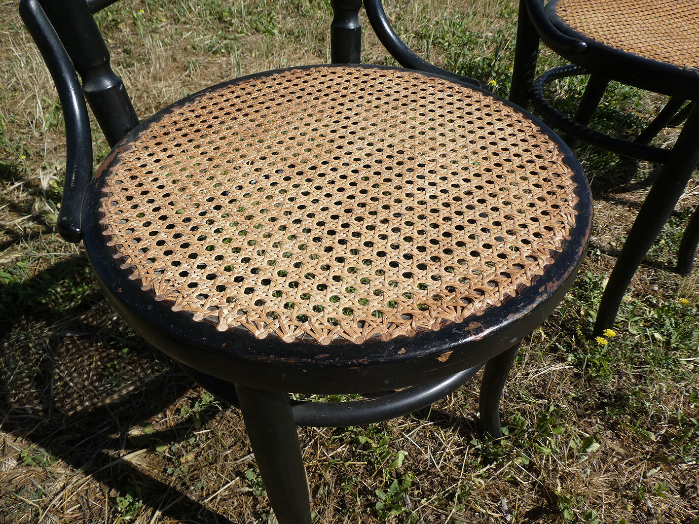 Lot de 3 chaises bistrot Fischel noires