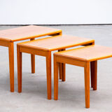 Tables basse gigogne scandinave en teck