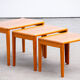 Scandinavian teak nesting coffee tables