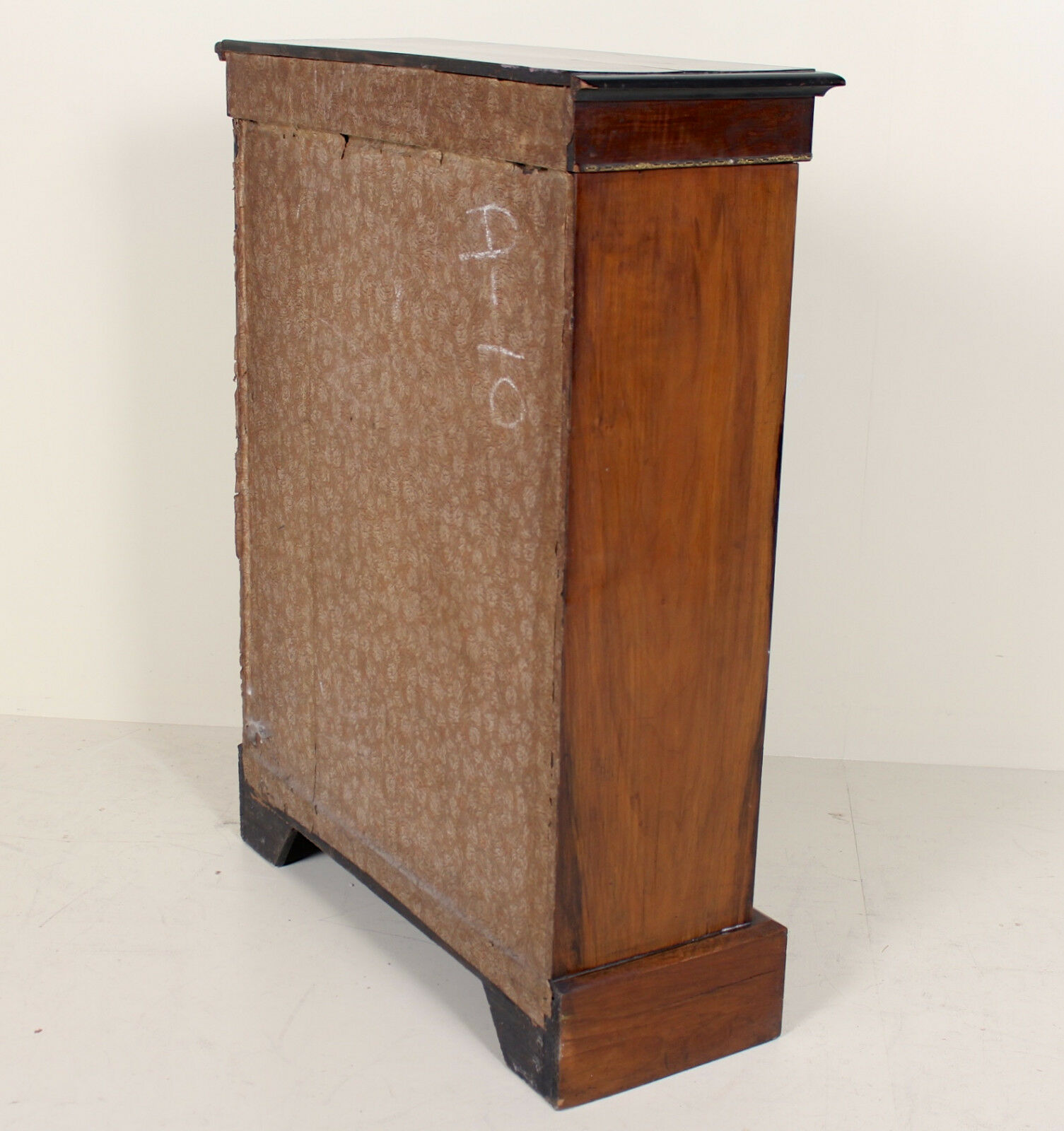 Vitrine marqueterie acajou glacé