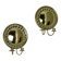 A pair of Swedish brass wall lights from the 1970s.