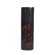 Black abstract vase