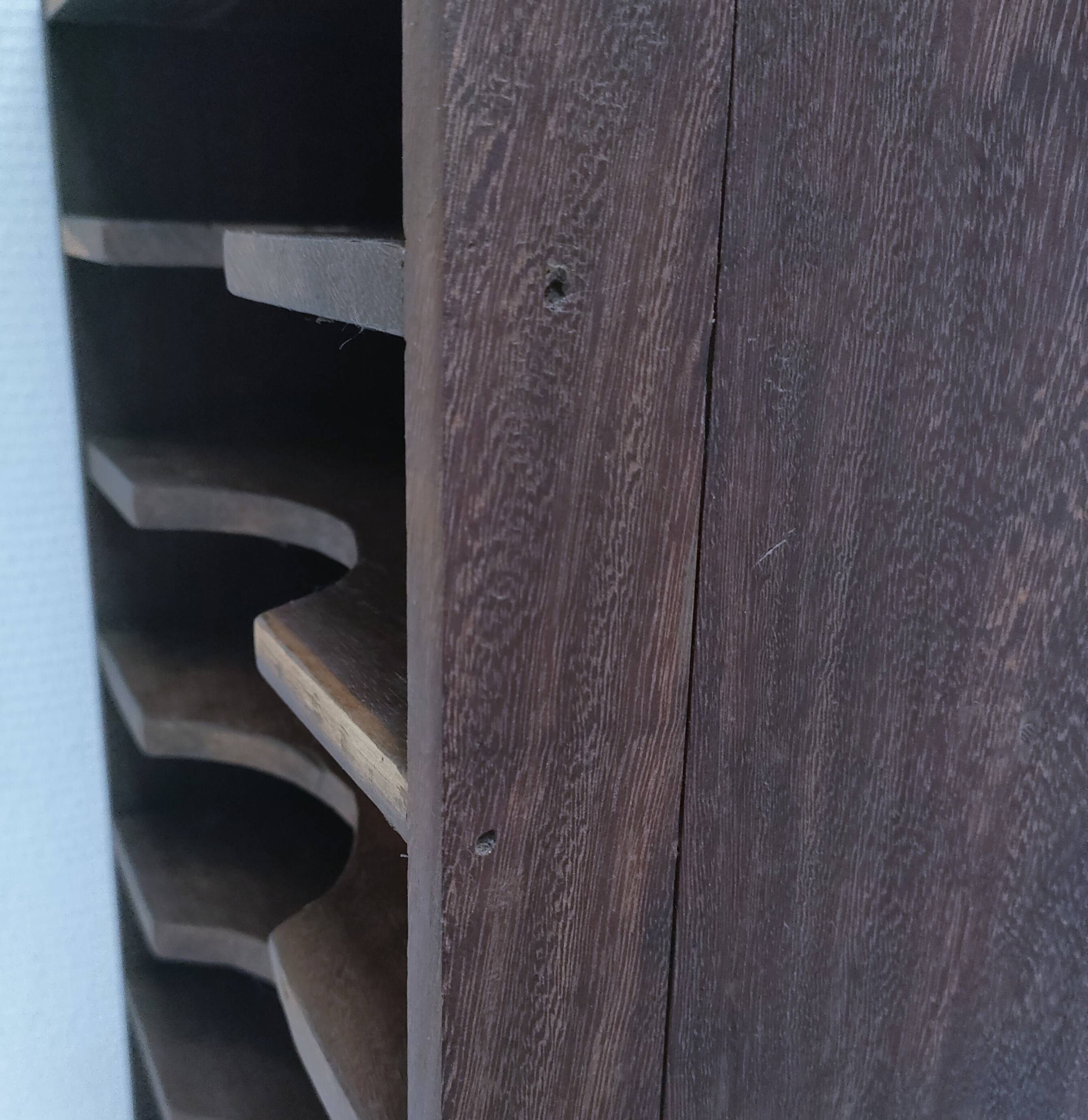 vintage patinated solid wood shelf