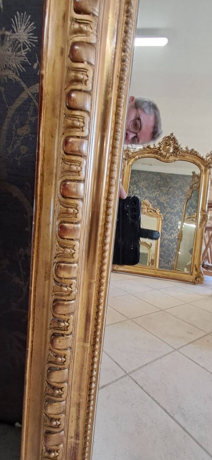 19th century mirror 163 x 84/91