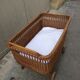 Large cradle wicker vintage organic mattress with "sound"