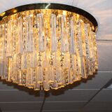 J.T. Kalmar Plaffoniere avec cristaux de verre de Murano, Autriche 1960