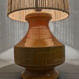 Vintage ceramic lamp and jute rope