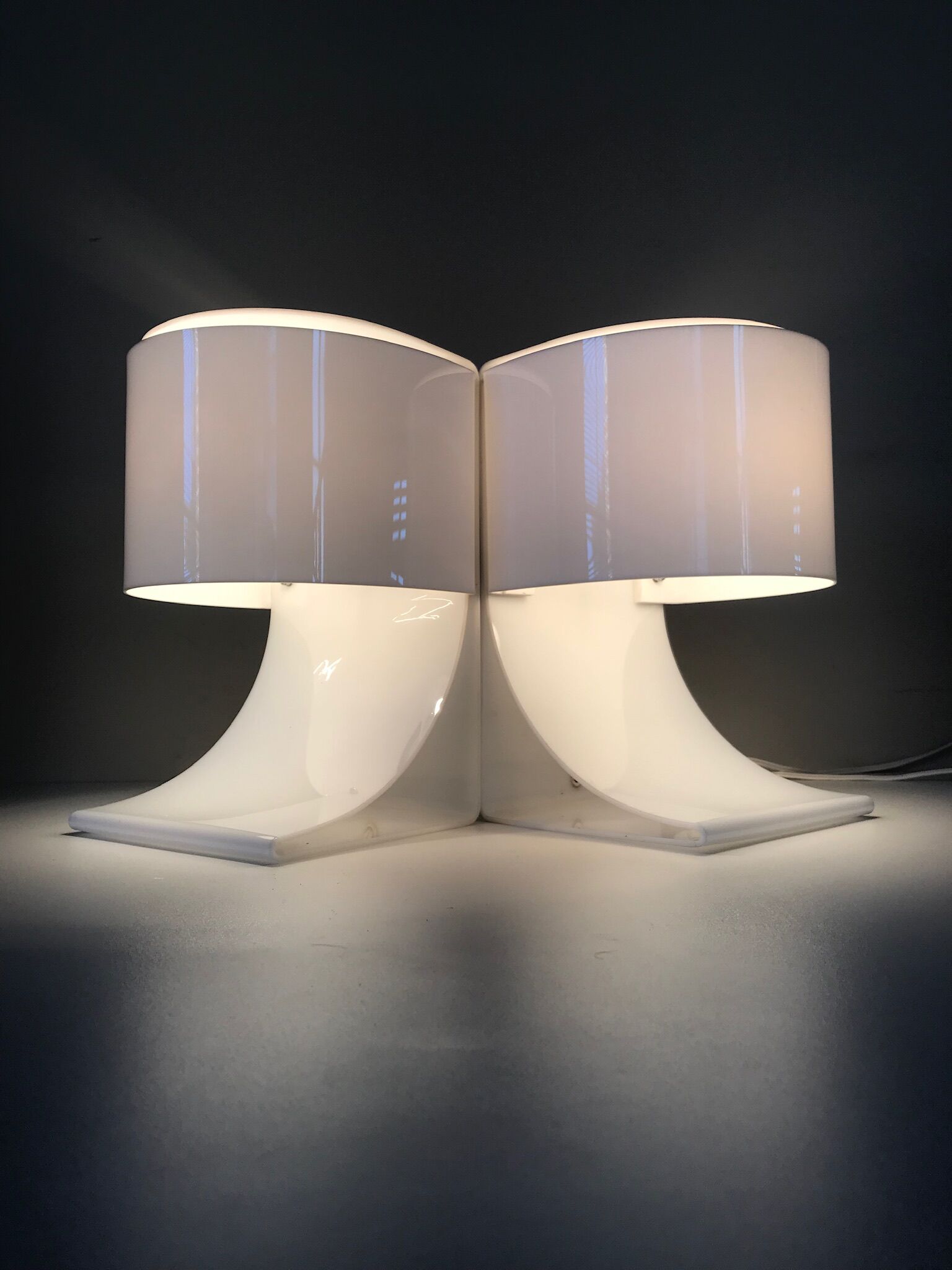 Paire de lampes frère édition Chabrières années 70