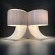 Paire de lampes frère édition Chabrières années 70