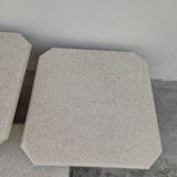 Set of 3 nesting wooden coffee tables, 1970s design