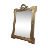 Louis XVI style mirror in wood and stucco 118x82cm