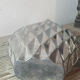 Brushed aluminium vase