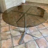 Roche Bobois table and its 4 chairs 1970s