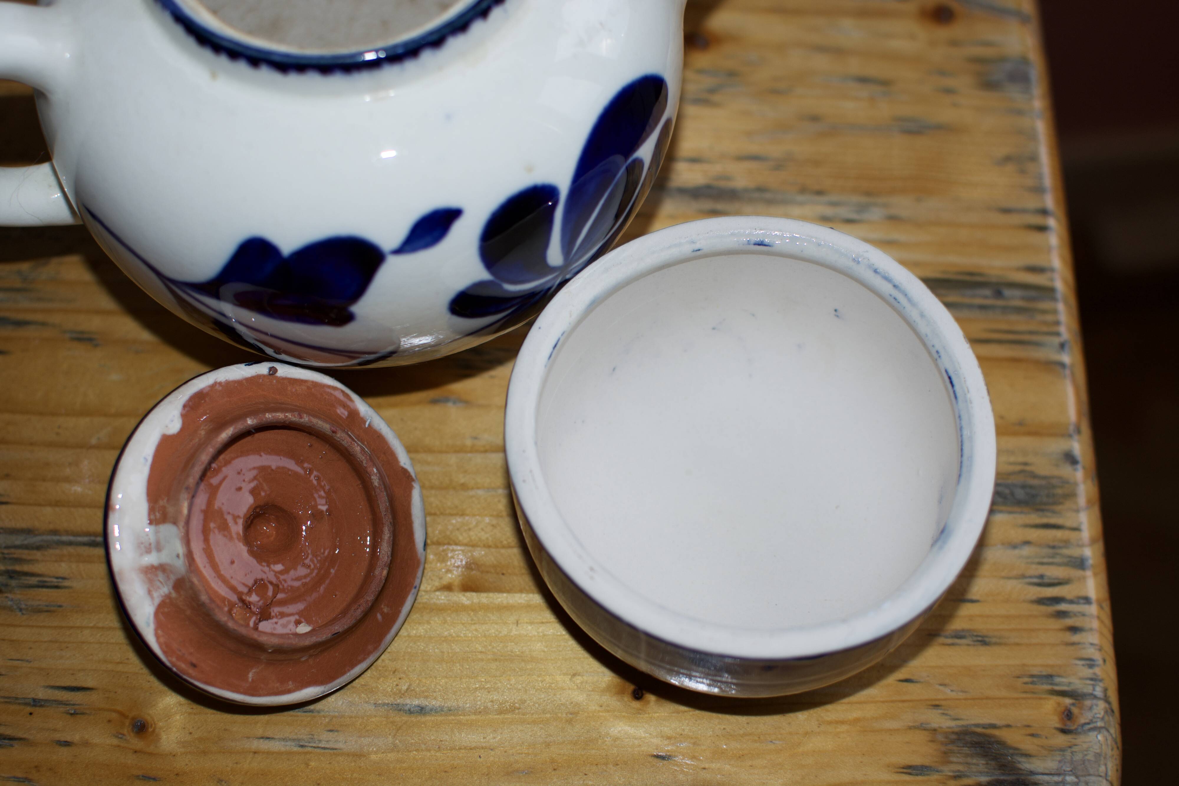 Vintage teapot salins les bains E. Charbonnier