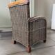Wicker armchair and wood for children