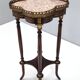 Ebonized Beech Gueridon with a Broccatello Marble Top, Italy