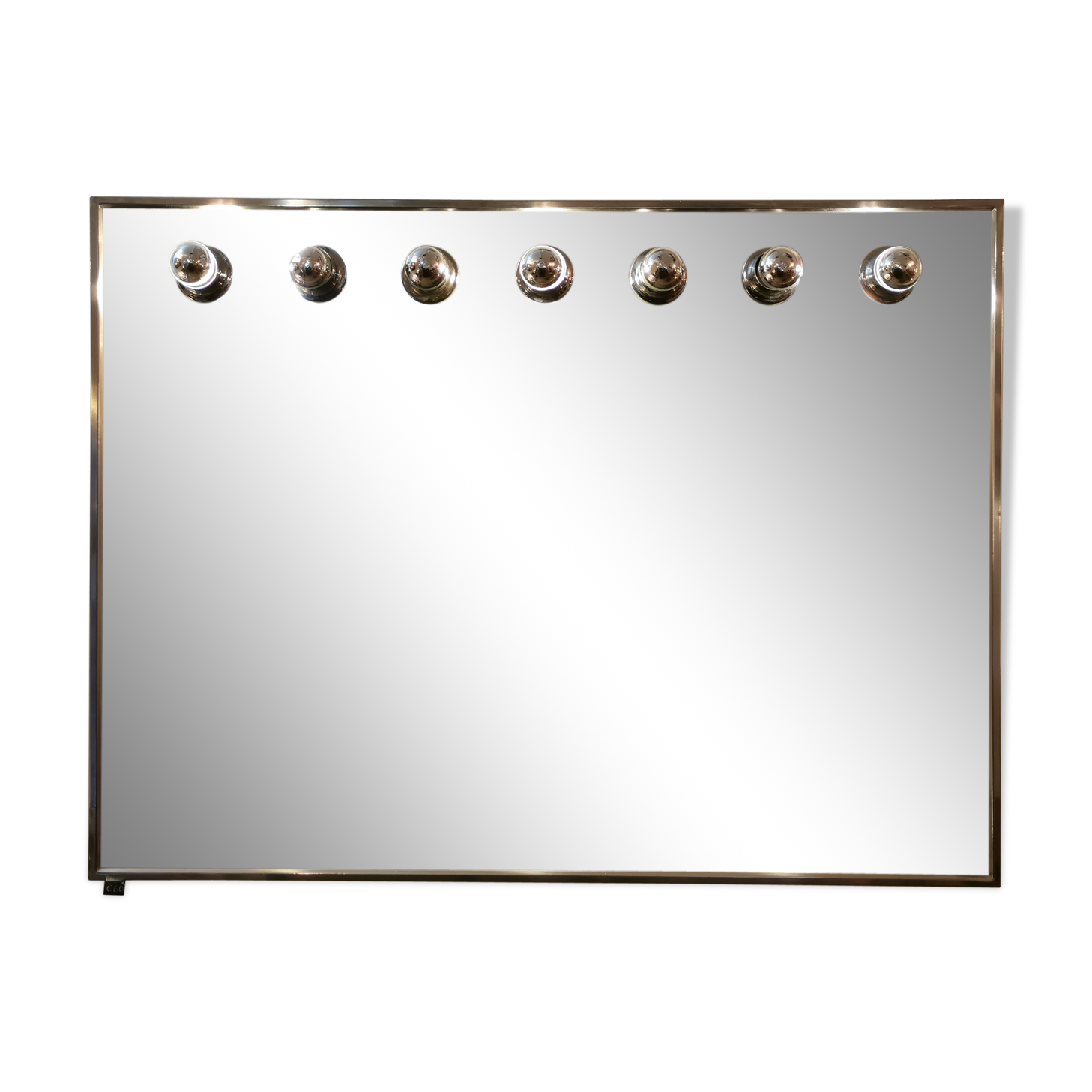 Large dressing room mirror at 7 7th year spots 100x75cm