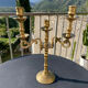 Old brass candle holder