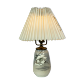 Royal Copenhagen porcelain lamp with floral motif