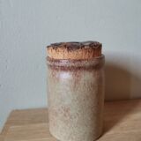 Vintage glazed stoneware spicy pot stamped