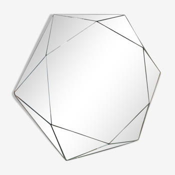 Miroir hexagonal design