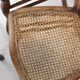 Set of 5 old cane chairs.