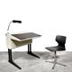 Extendable desk and chair by Luigi Colani, 1970