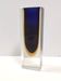 Blue and Yellow Sommerso Murano Glass Vase attr. to Flavio Poli, Italy