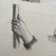 Dessin académique ancien, étude de mains Deleiderrier 1902