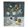 Nature morte - bouquet avec café et fruits, huile sur toile