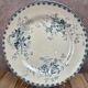 Set of 2 antique flat plates Terre de Fer – Hippolyte Boulenger & Cie – Roscoff model