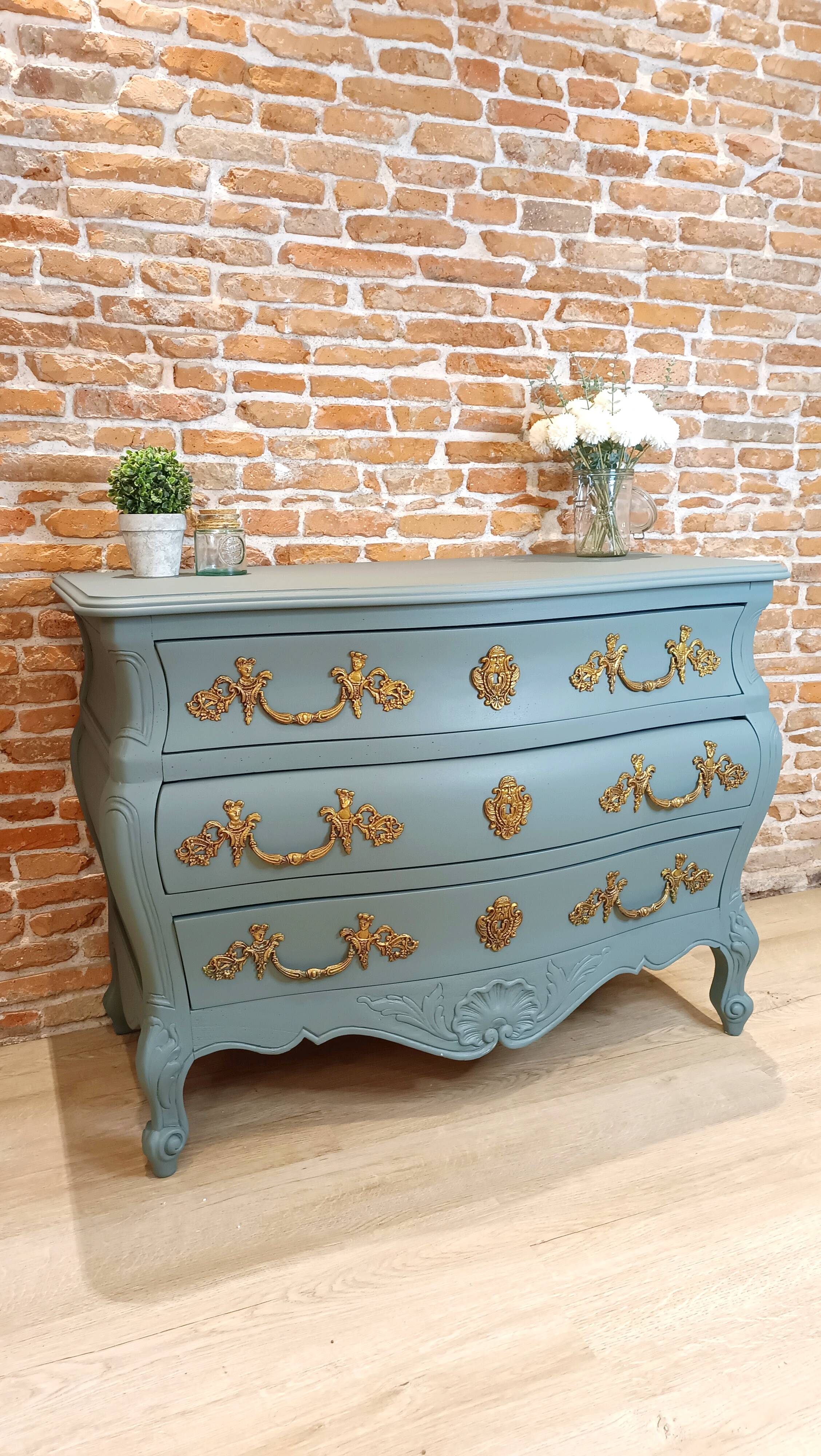 Commode bordelaise gris/vert