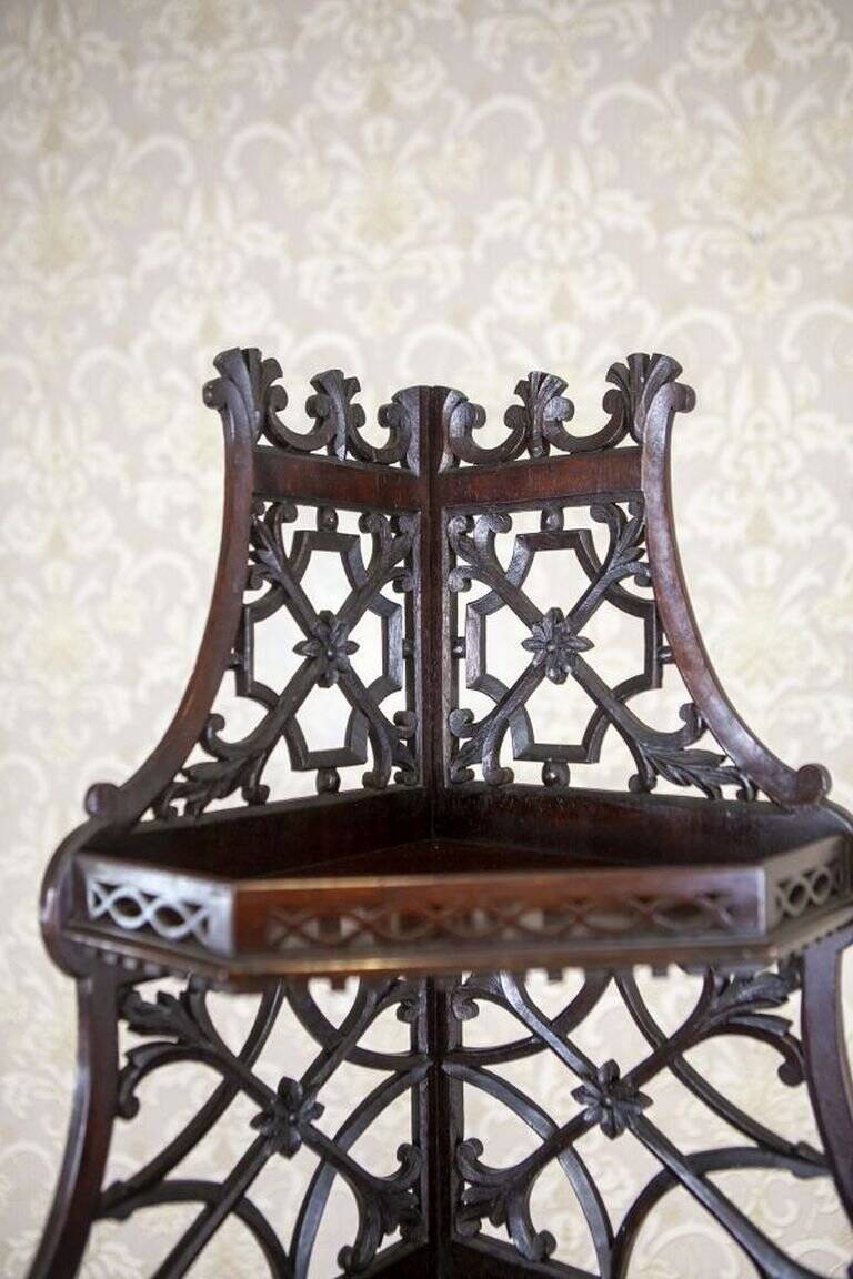Mahogany Corner Cabinet, 1890s