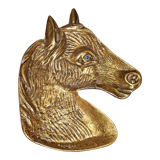 Empty bronze horse pocket