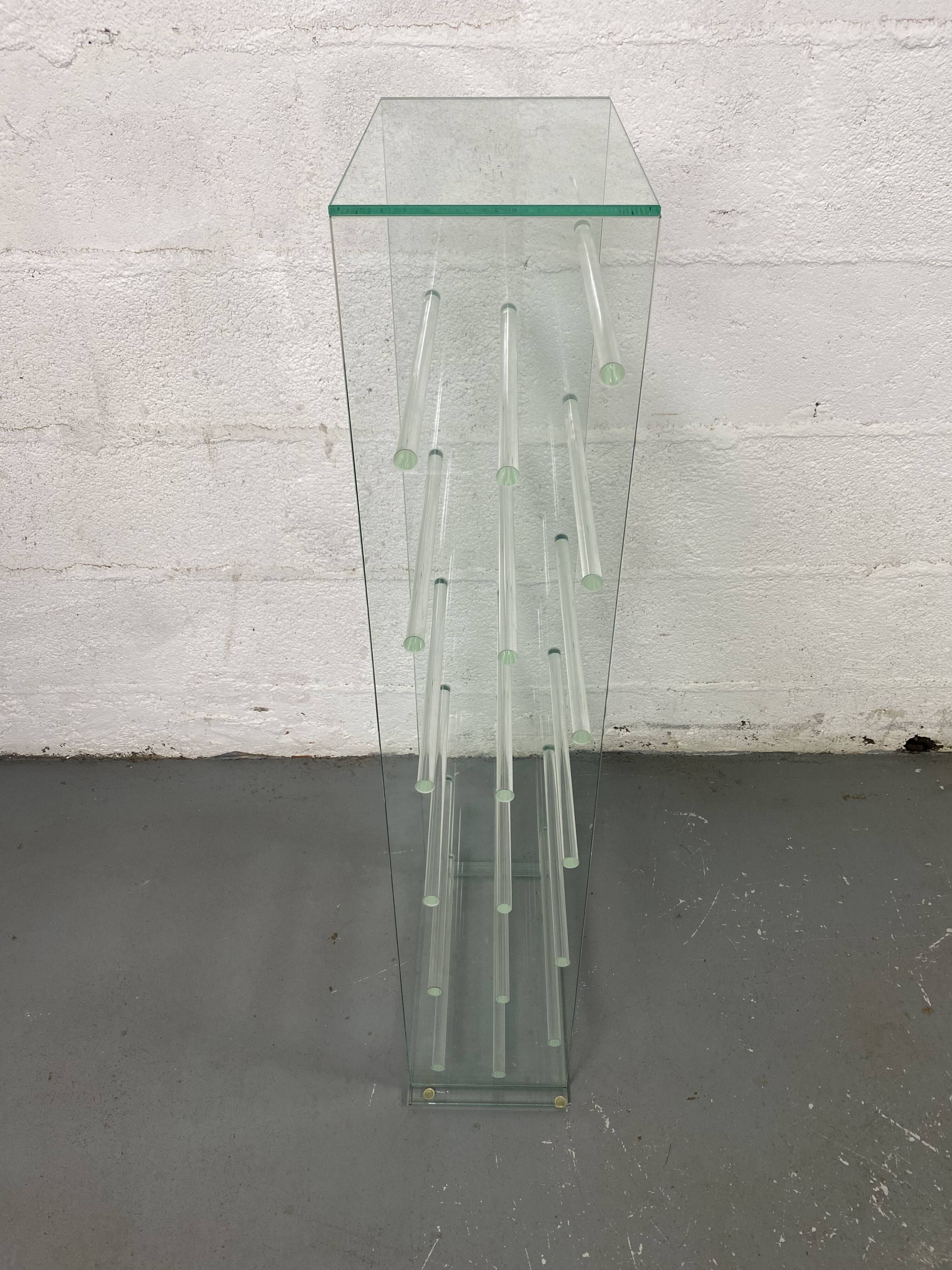 Glass CD rack
