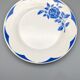 Série de 6 assiettes vintage art deco Digoin Sarreguemines Corsica fleurs bleues
