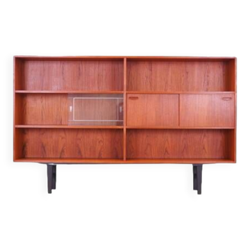 Bibliothèque en teck, design danois, années 1970, fabricant : Clausen & Søn