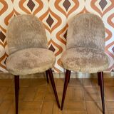 Pair of chairs moumoutes 60s