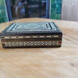 Old Syrian box wood and bone marquetry