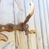 Antique wooden coat rack