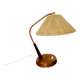 Lampe de table en sisal et teck par Temde