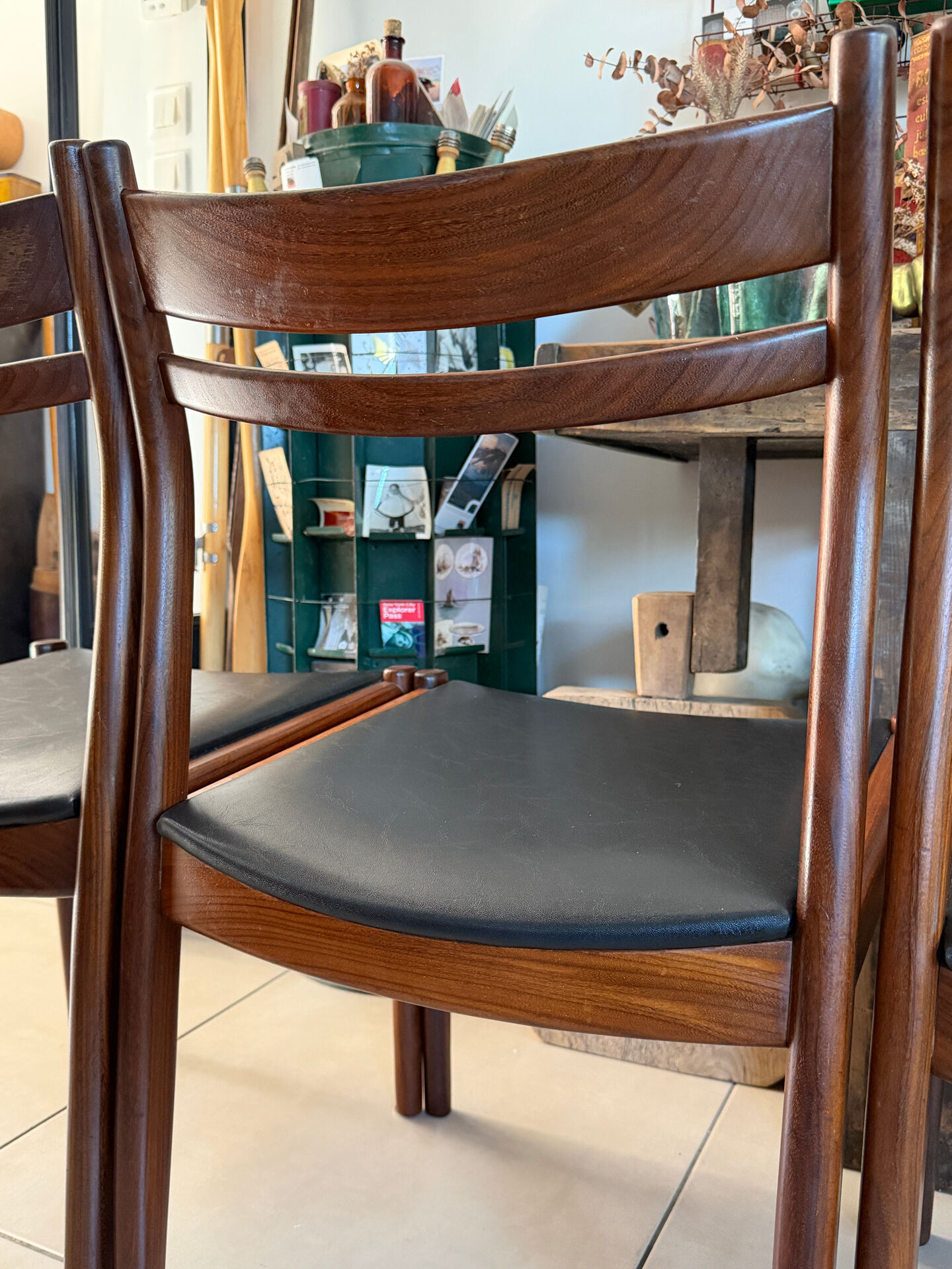 4 Chaises Mid-Century "Style Møller" – Gessef (Italie, 1960)