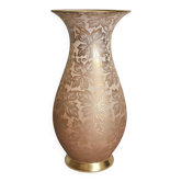 Vase en porcelaine à décor floral doré Johann Seltmann