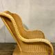 Fauteuil en rotin bambou osier 1950/1960 vintage