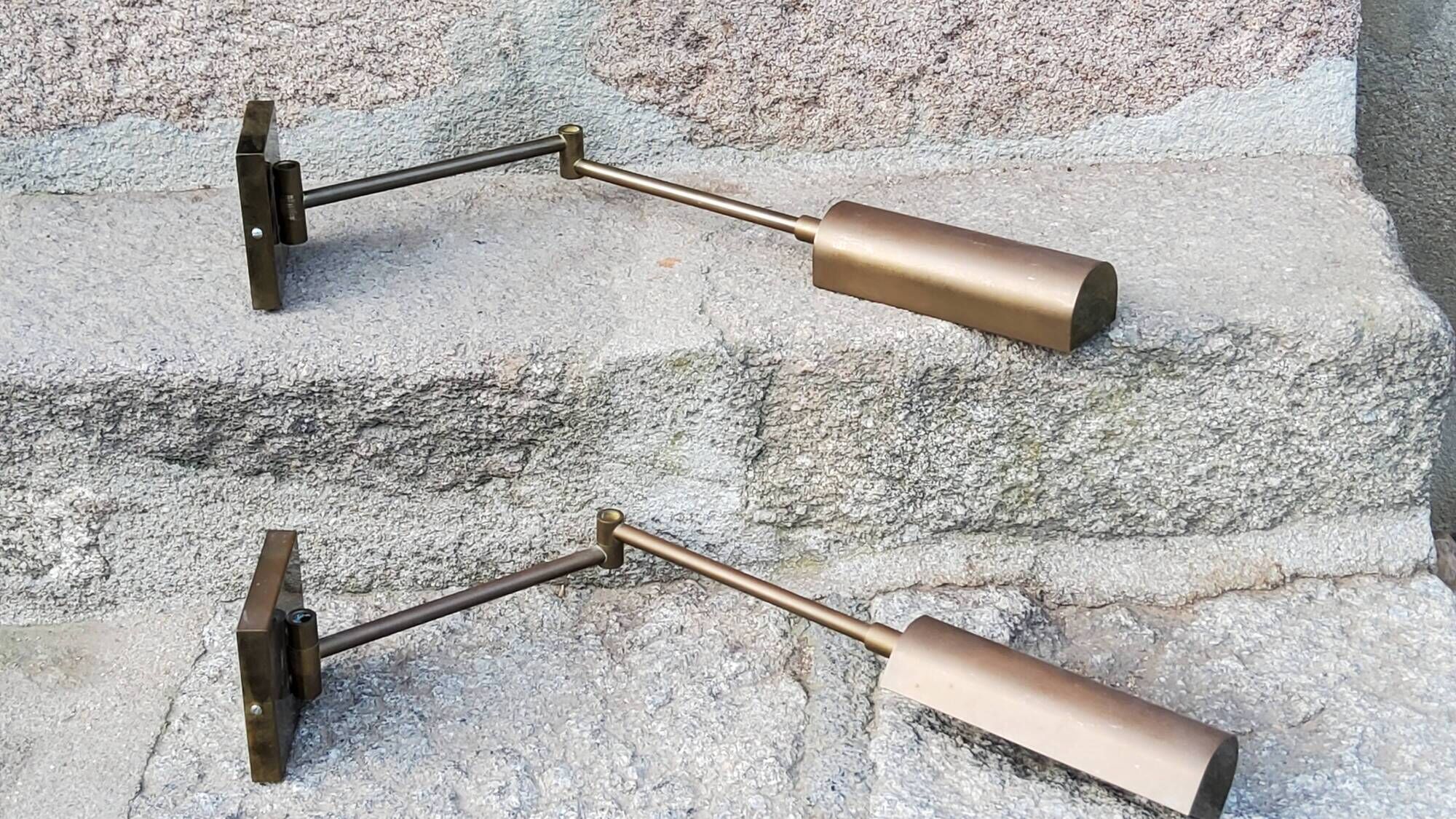 Pair of brass reading lights from the 70s/80s