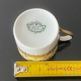 Mocha cup + saucer from the Royal Factory of Limoges