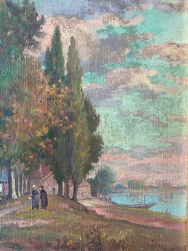 Paysage breton signé Emile Galois